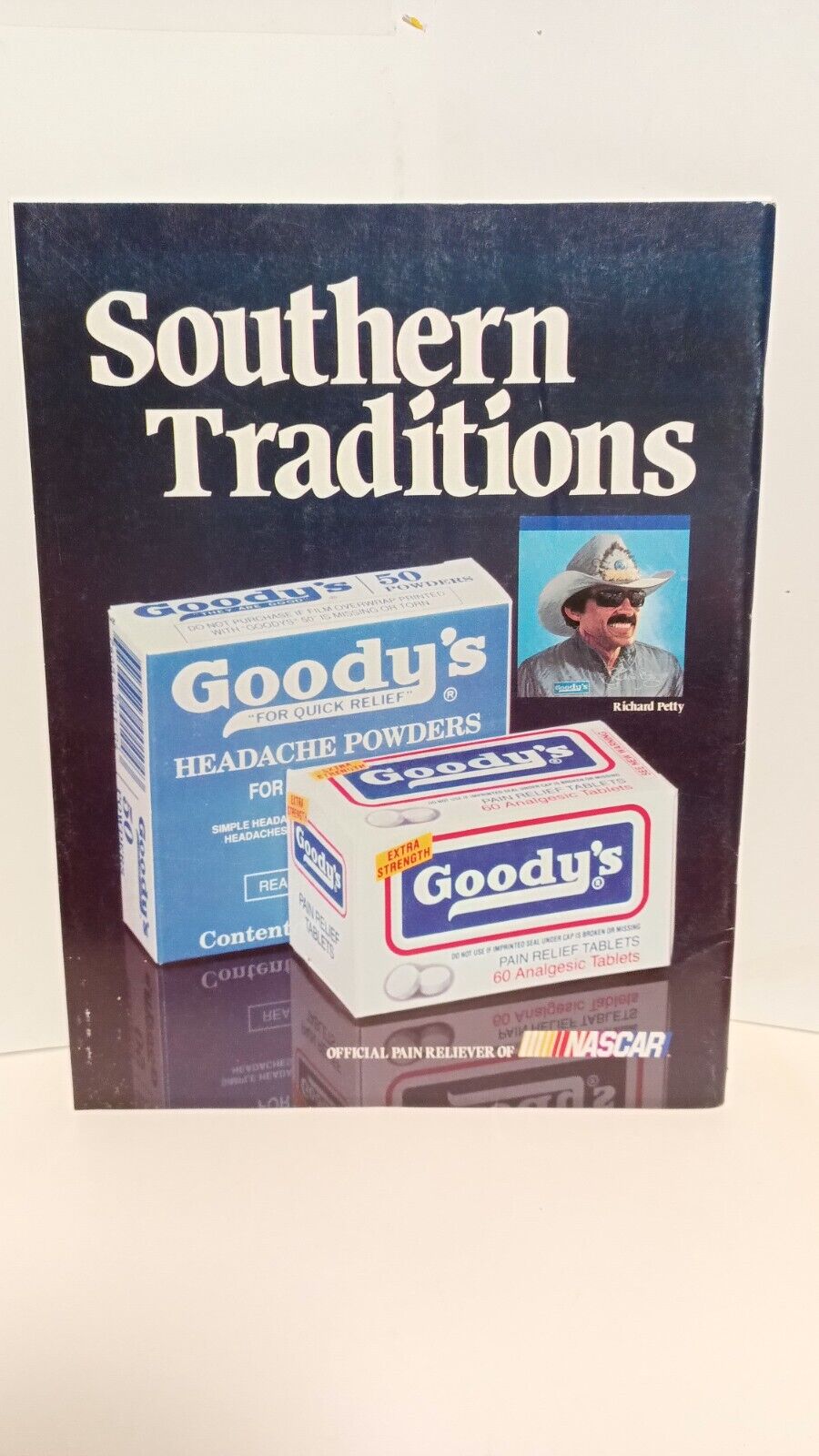 RICHARD PETTY GOODY\'S PAIN RELIEF NASCAR AD  1990 - 10X8 - PRINT AD - t6