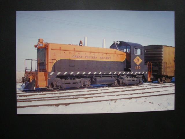 Railfans2 *381) Std Postcard, Great Western Shortline Railroad SW9, Johnstown CO