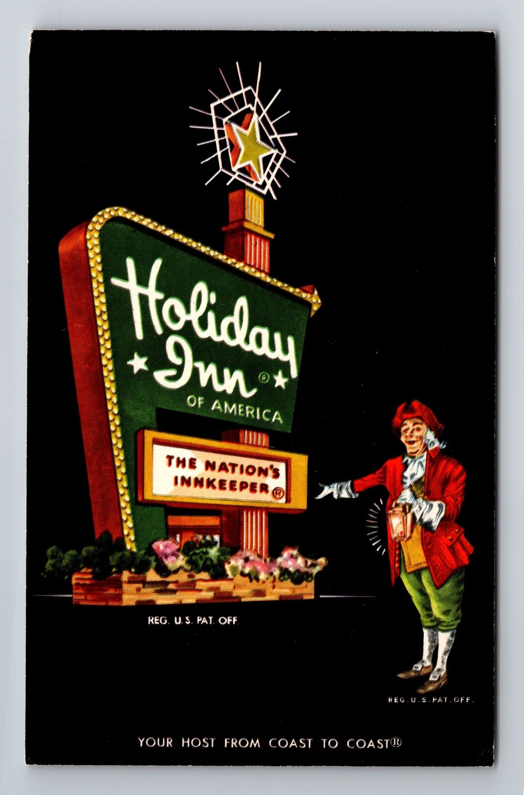 Washington NC-North Carolina, Holiday Inn, Advertising, Antique Vintage Postcard