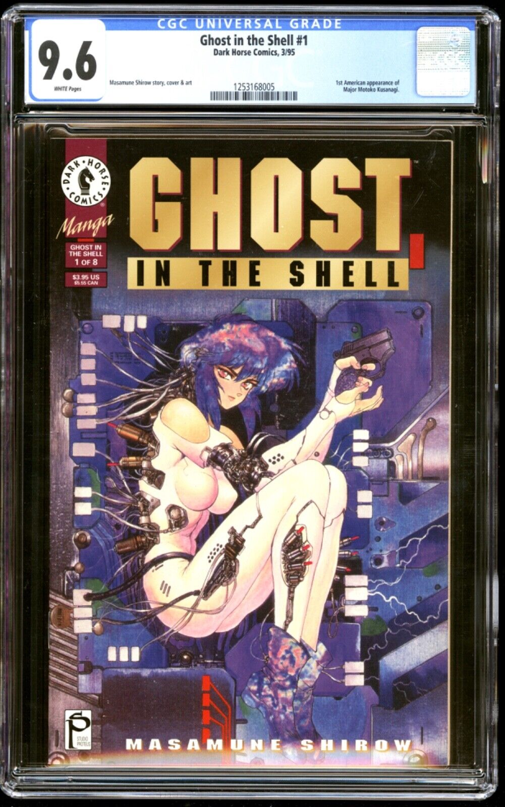 Ghost in the Shell #1 CGC 9.6 • 1st Major Motoko Kusanagi • Dark Horse Manga