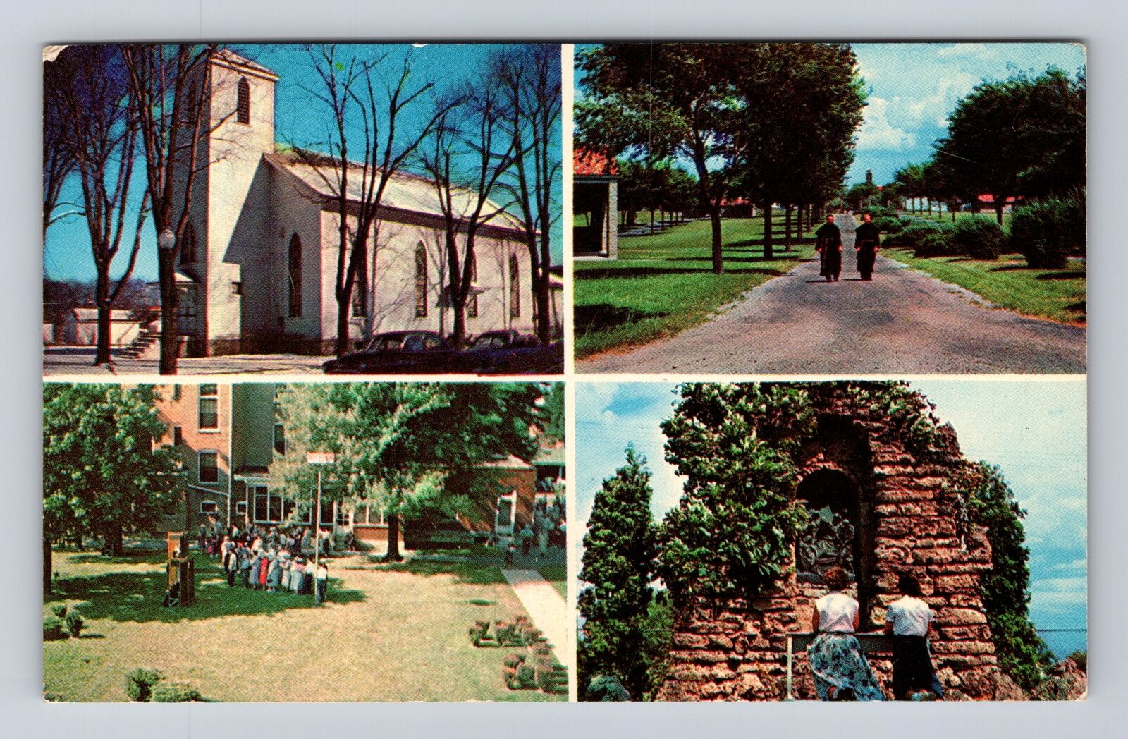 Carey Oh-Ohio, Original Shrine Church, Shrine Of Our Lady, Vintage Postcard