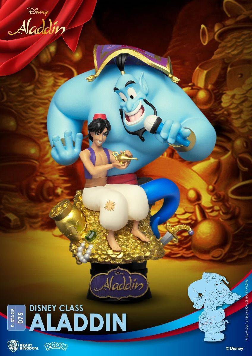 Beast Kingdom Disney Classics Aladdin DS-075 D-Stage Statue Genie Abu