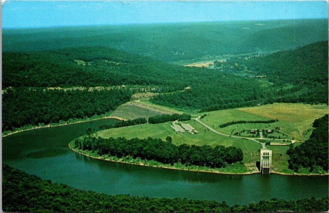 Postcard Pennslyvania Tionesta Dam Creek Allegheny River National Forest 1960s