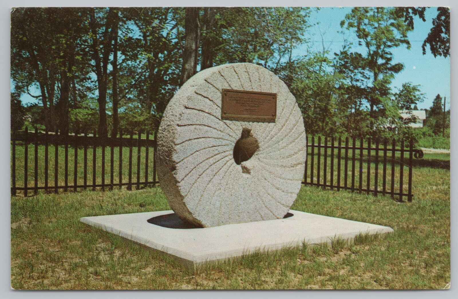 State View~Old Millstone In Haverhill Massachusetts~Vintage Postcard