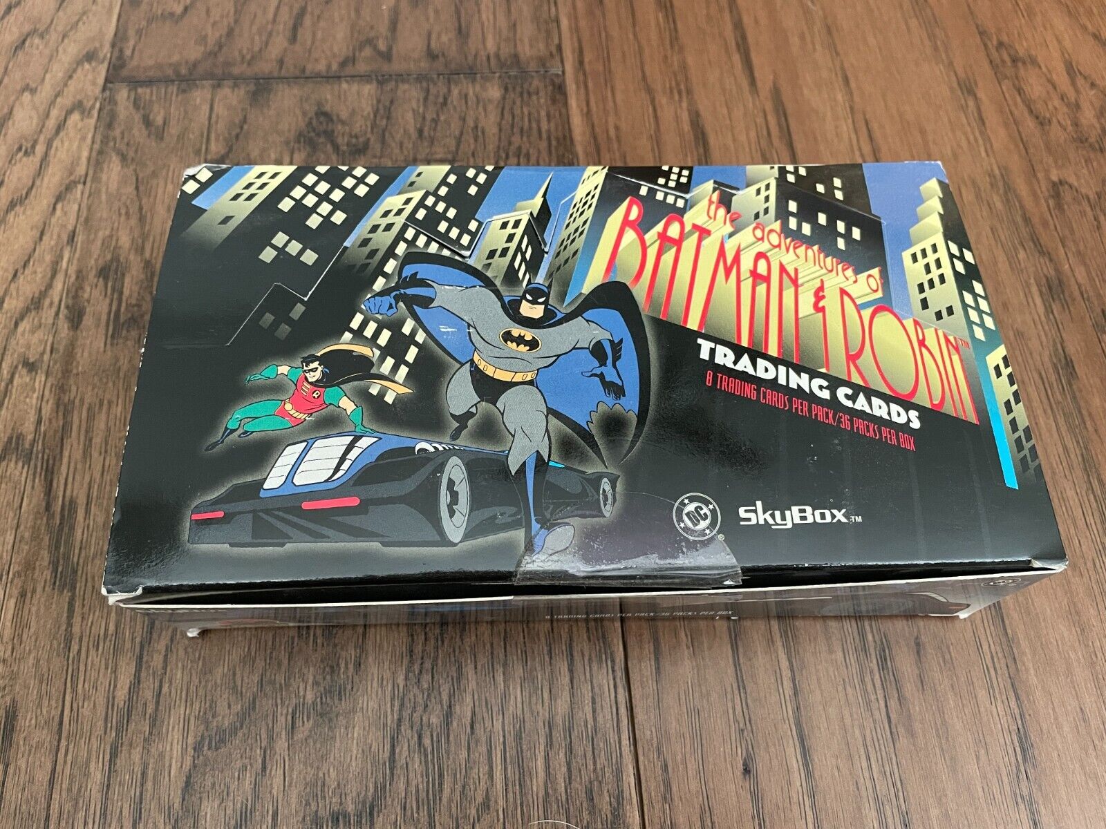 1995 SKYBOX THE ADVENTURES OF BATMAN & ROBIN 36-PACK BOX UNSEALED