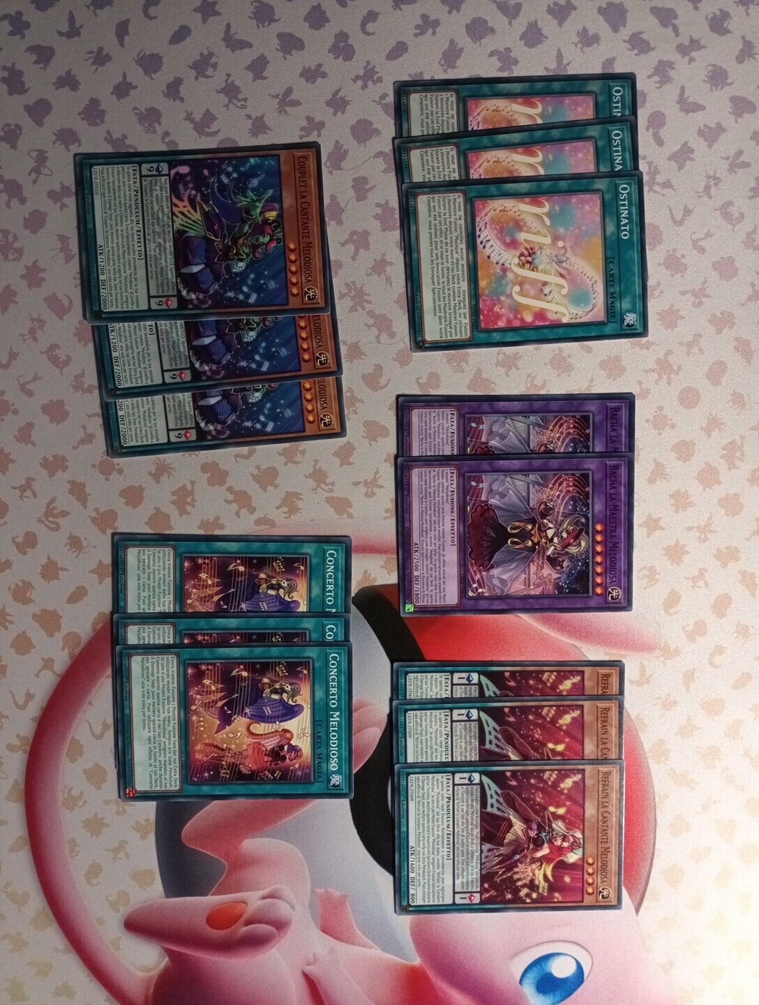 Yu gi oh melodious base/melodious deck 3x stubborn playset near mint Ita/French