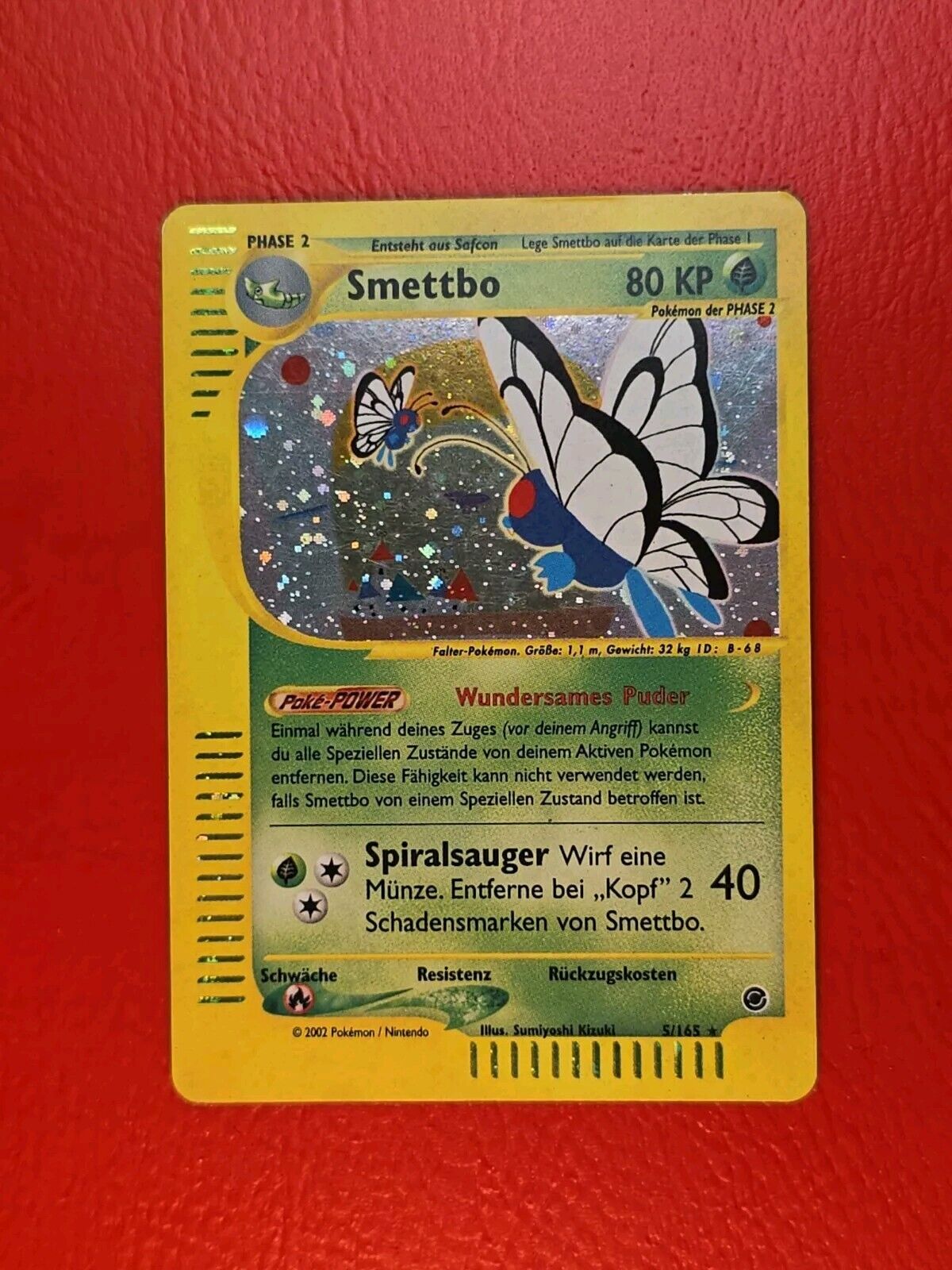 Pokemon Smettbo #5/165 Expedition Rare Holo Original & EX-NM