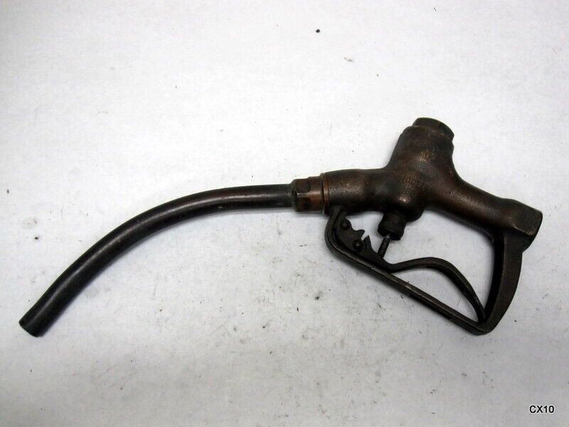 Vintage Brass Powell Two-Speed No. 963 Gas Pump Handle Brass Oil Pump Nozzle