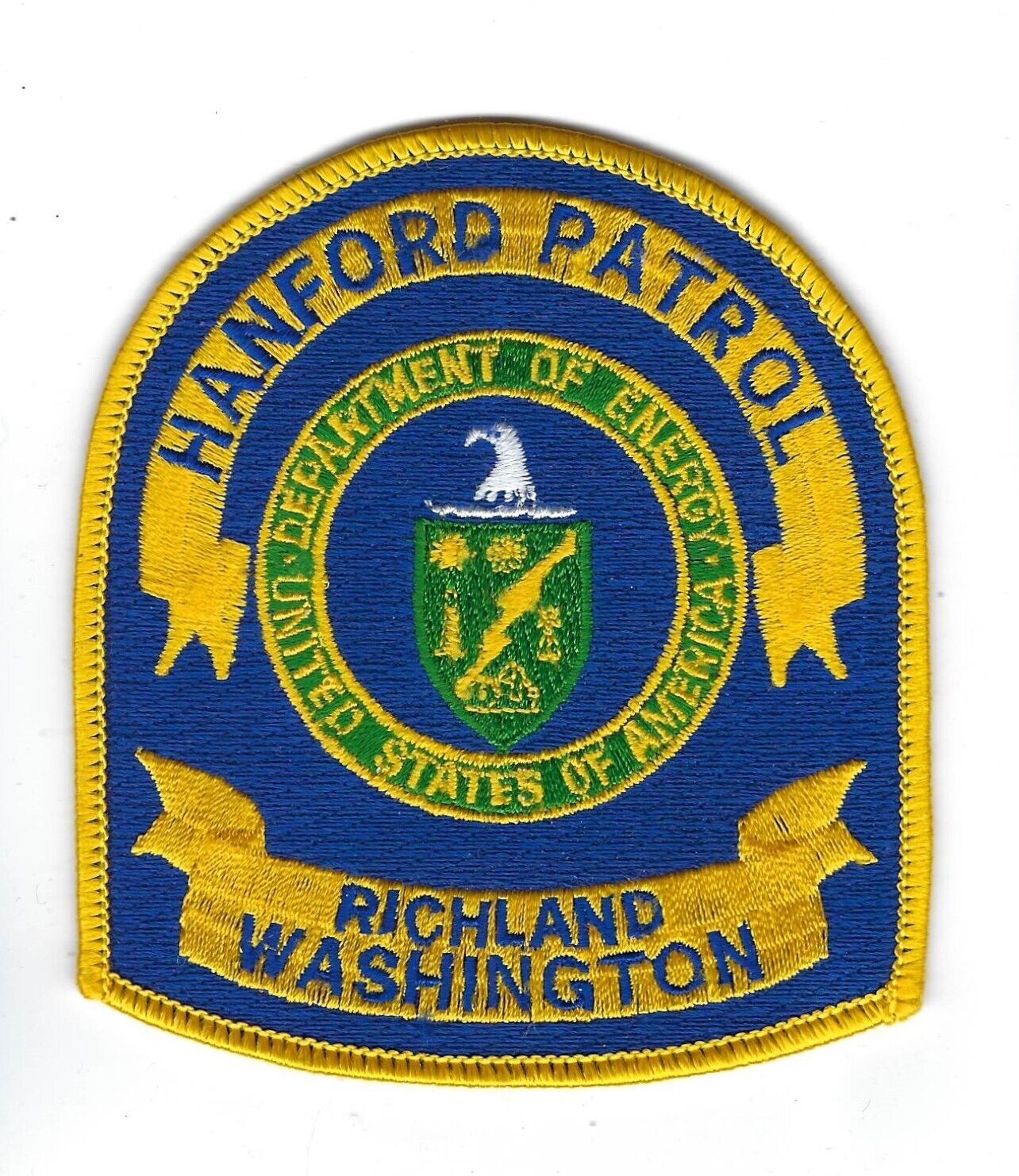 Hanford Patrol Nuclear Power Dept of Energy Richland WA Washington patch - NEW