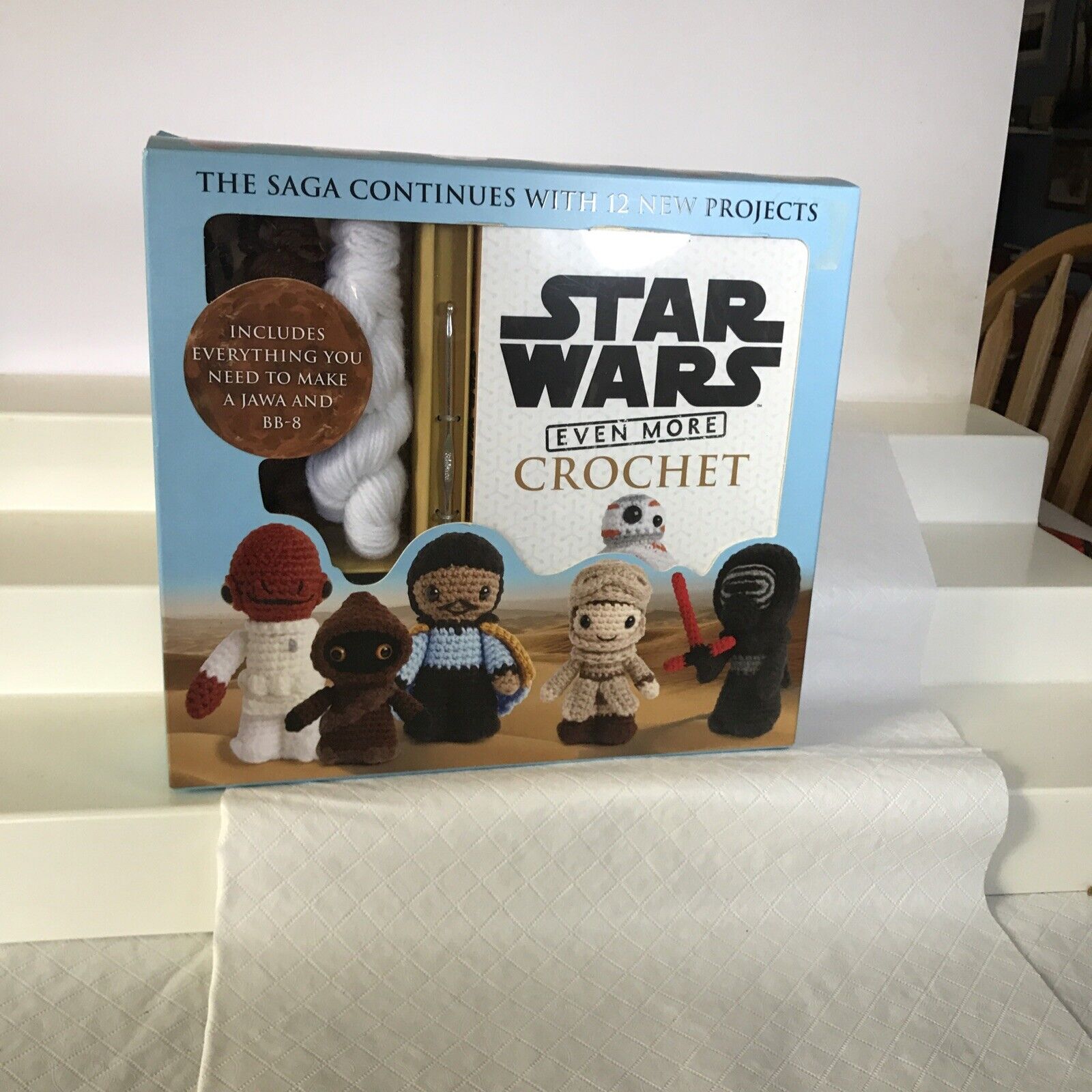 Star Wars Even More Crochet Kit Lucy Collin NEW The Force Awakens Jawa BB-8 Rey
