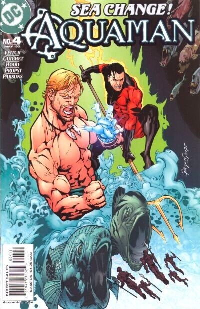 Aquaman (6th Series) #4 NM 9.4 2003  Yvel Guichet Cover