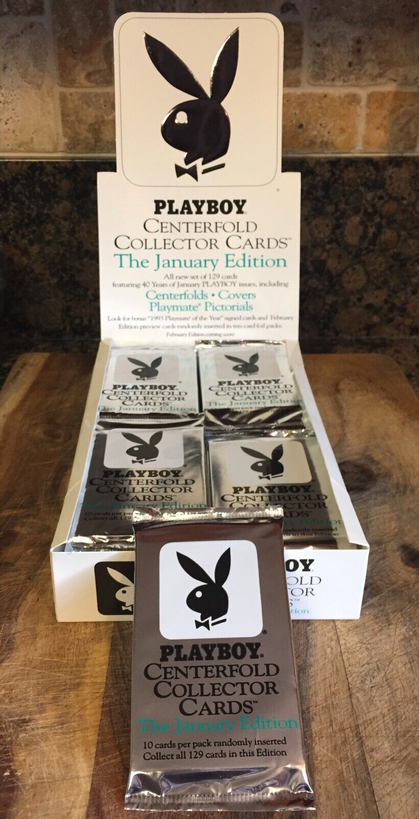 1993 Playboy JANUARY EDITION Centerfold Collector Cards / SEALED PACK(S)