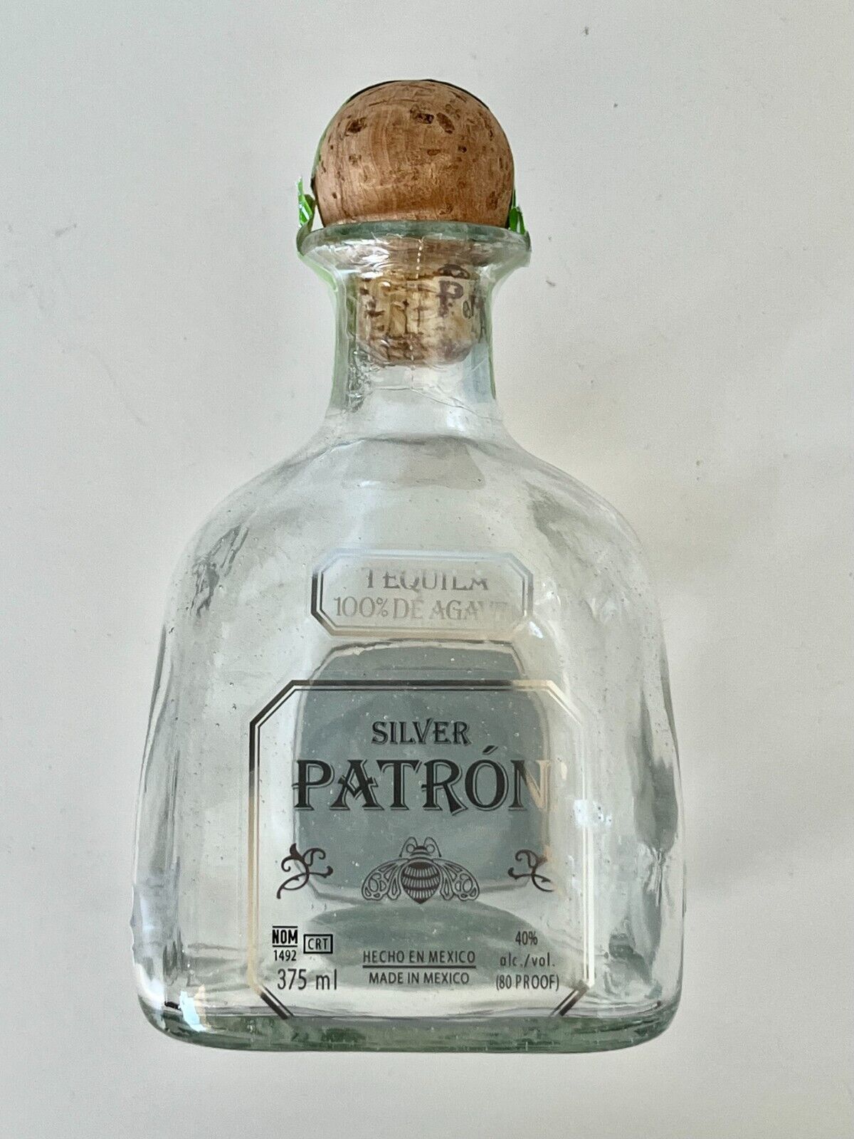 Patron Silver Bottle Empty 375ml