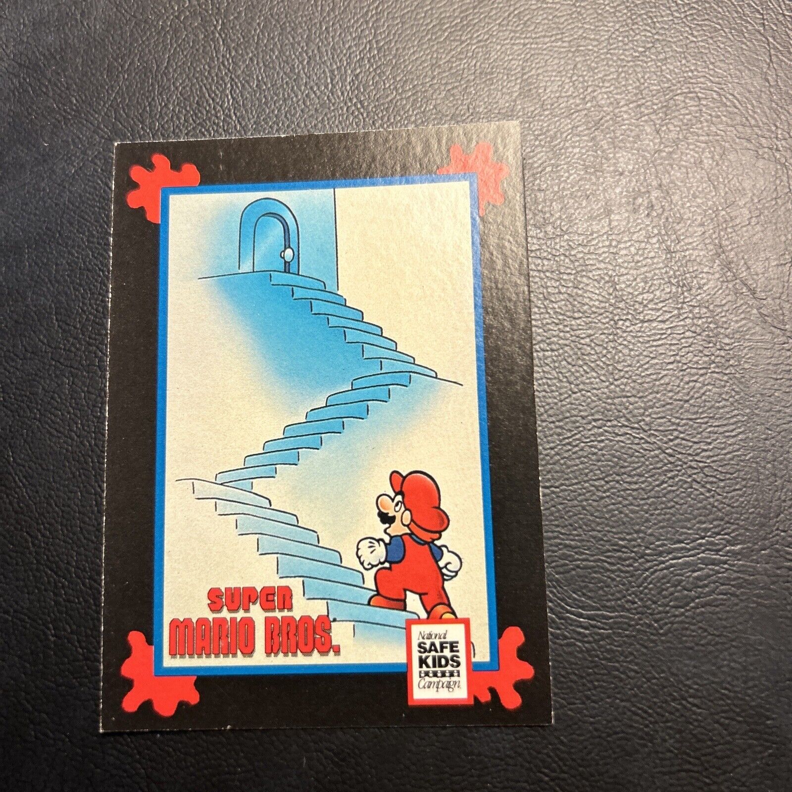 Jb10b Impel 1991 Trading Card Treats Super Mario Bros Nintendo Stair Safety