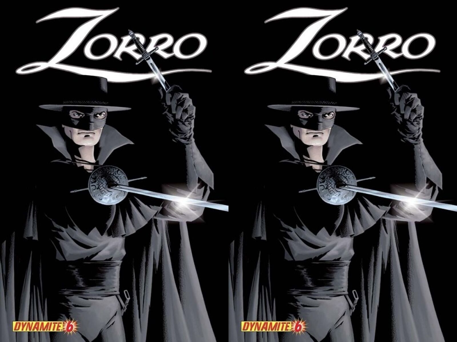 Zorro #6 Volume 5 (2008-2010) Dynamite Comics - 2 Comics