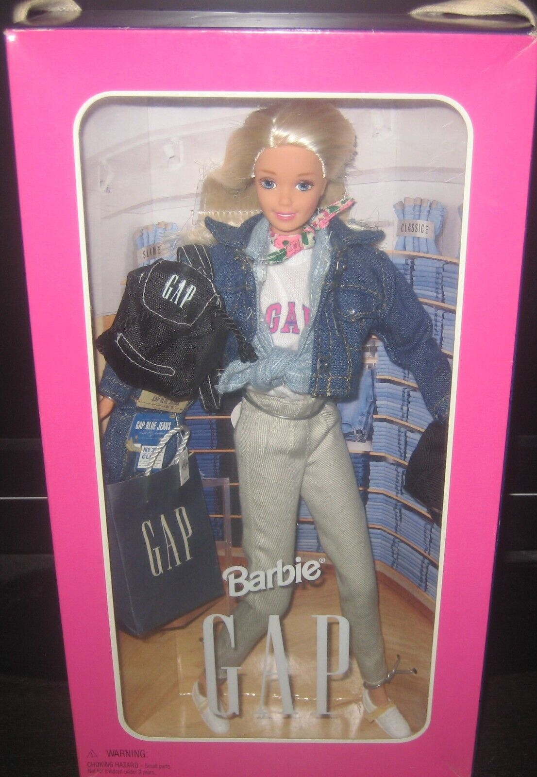Vintage Barbie Gap and Barbie Millenium Bride Christmas Ornament In Box Lot