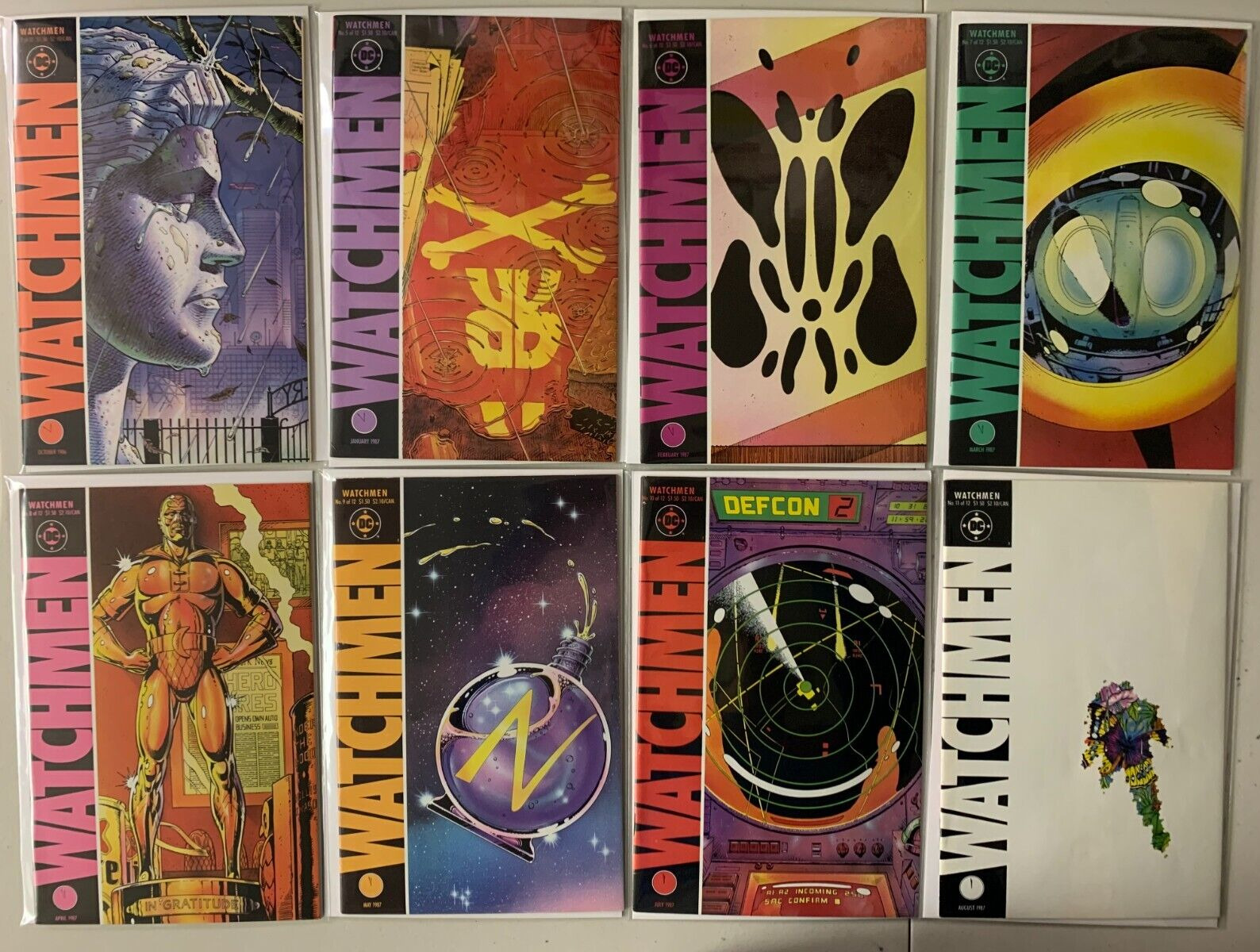 Watchmen lot #2-12 DC 9 different books (6.0 FN) (1986 to 1987)