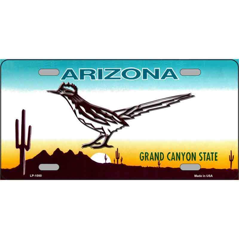 Roadrunner Arizona Novelty Metal License Plate Tag LP-1080