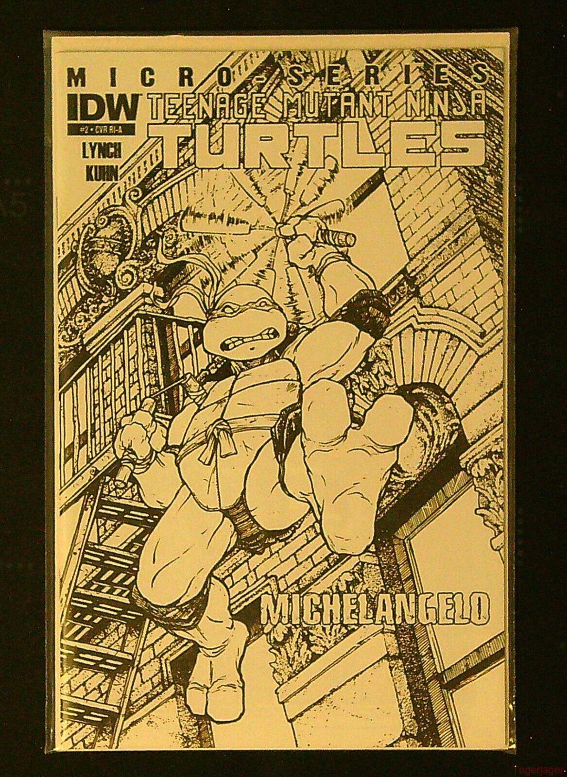 TEENAGE MUTANT NINJA TURTLES Micro Series 2 Michelangelo 1:10 Sketch Variant