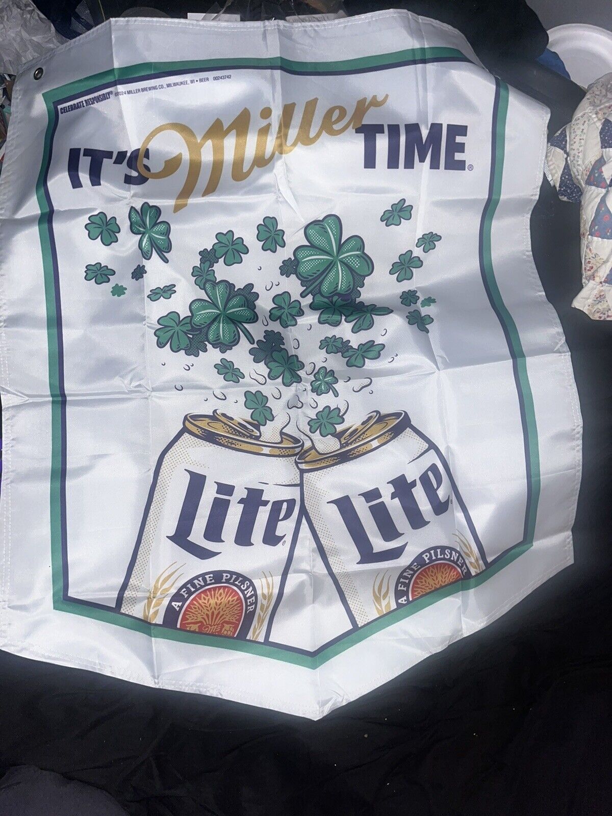 BRAND NEW -  Miller Lite St. Patrick\'s Day Banner 40\