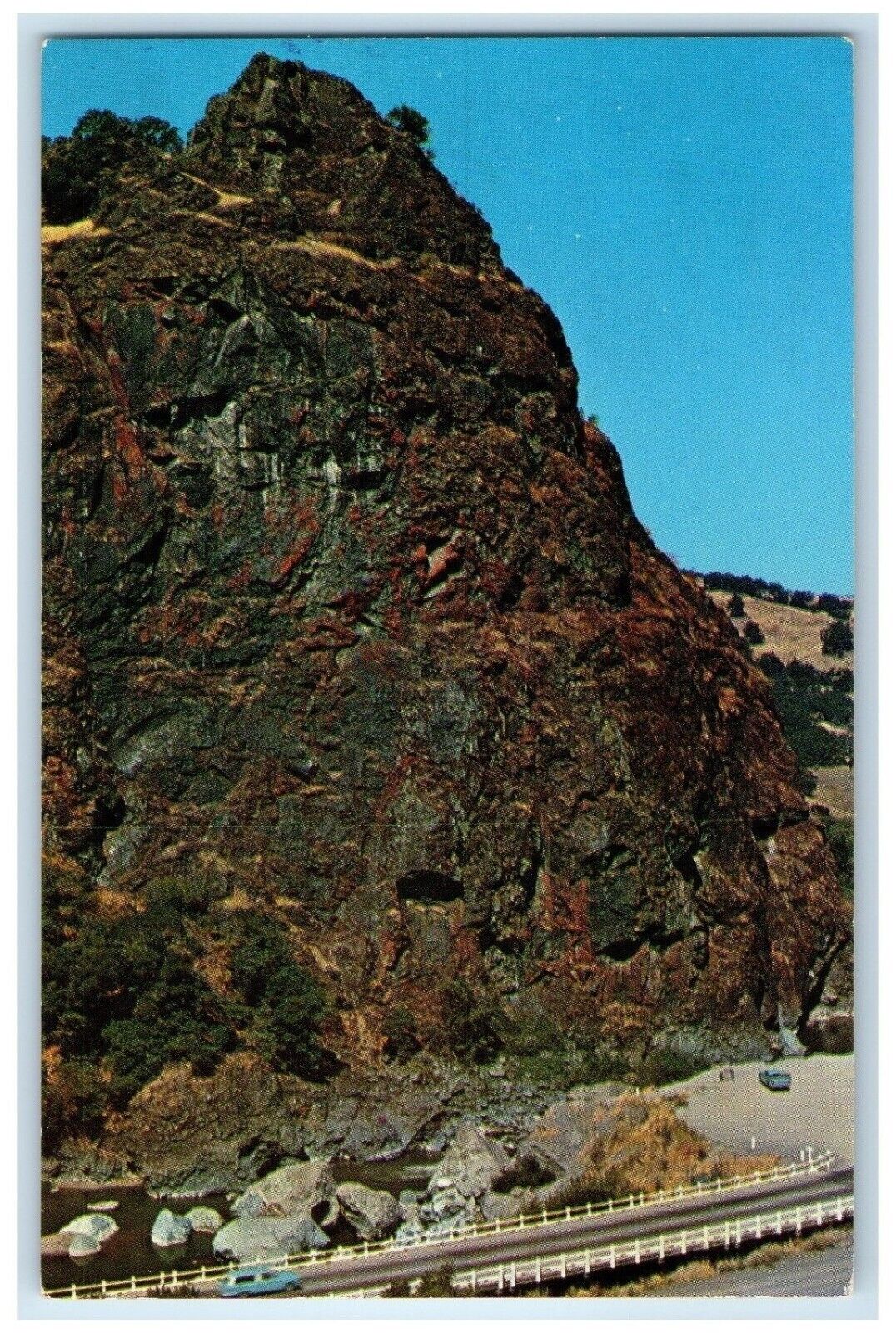 c1960 Squaw Rock Also Called Lovers Leap Maiden Sotuka Road California Postcard