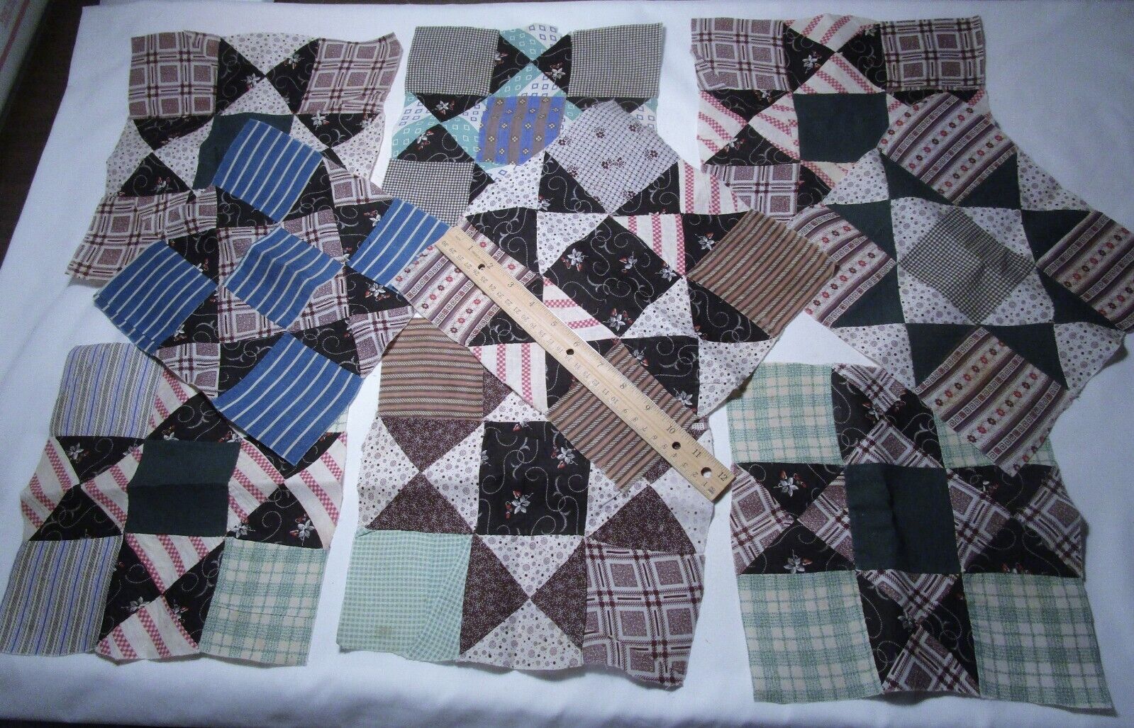 Antique Quilt Blocks large 10\