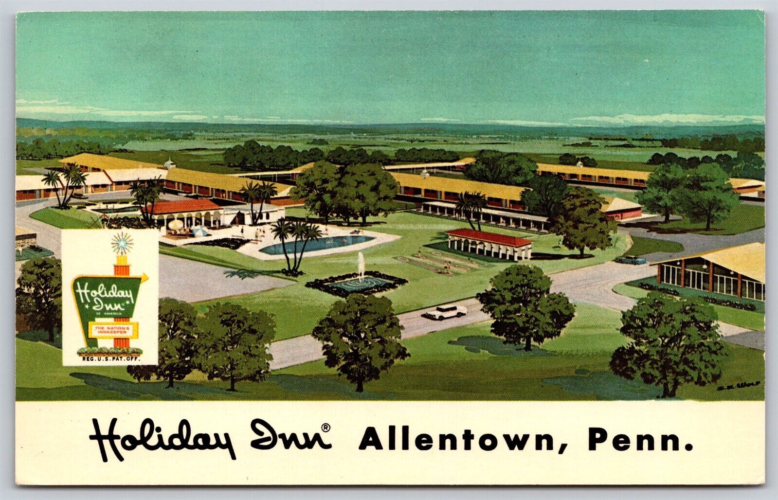Postcard Holiday Inn, Allentown PA V173