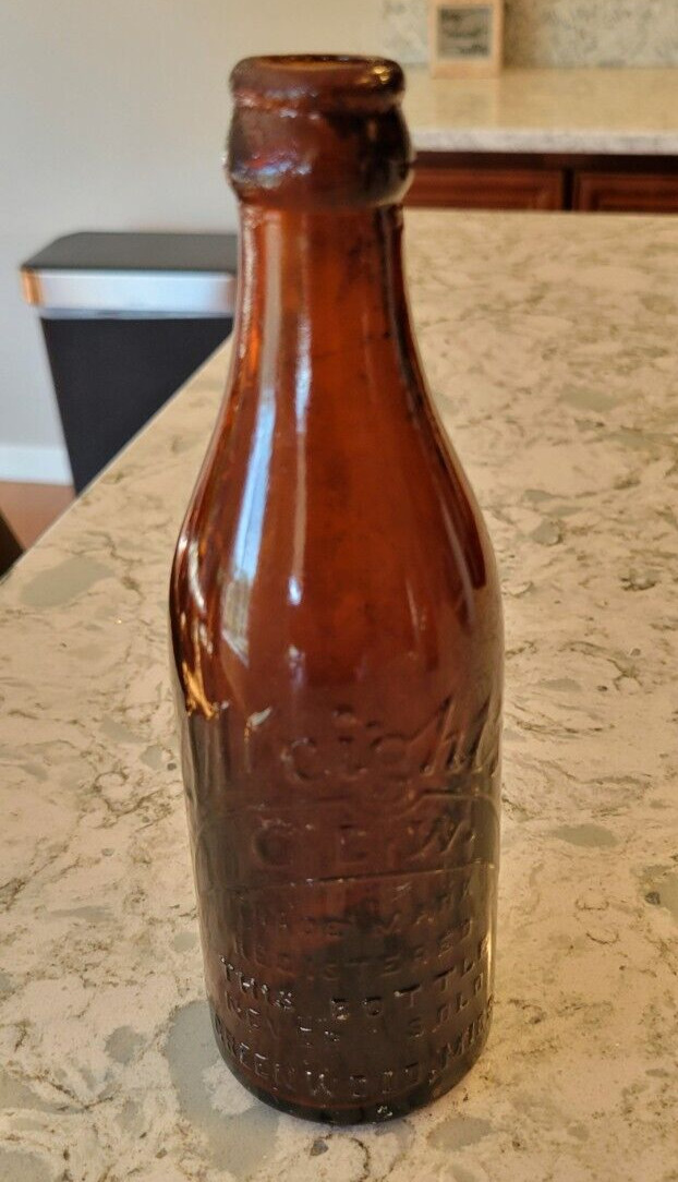 Antique Coca Cola Coke C.E. Wright Greenwood Mississippi Brown Amber Bottle
