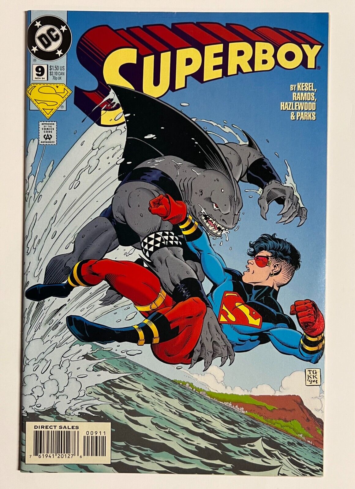 Superboy #9 (1994) - 1st Full Appearance of King Shark