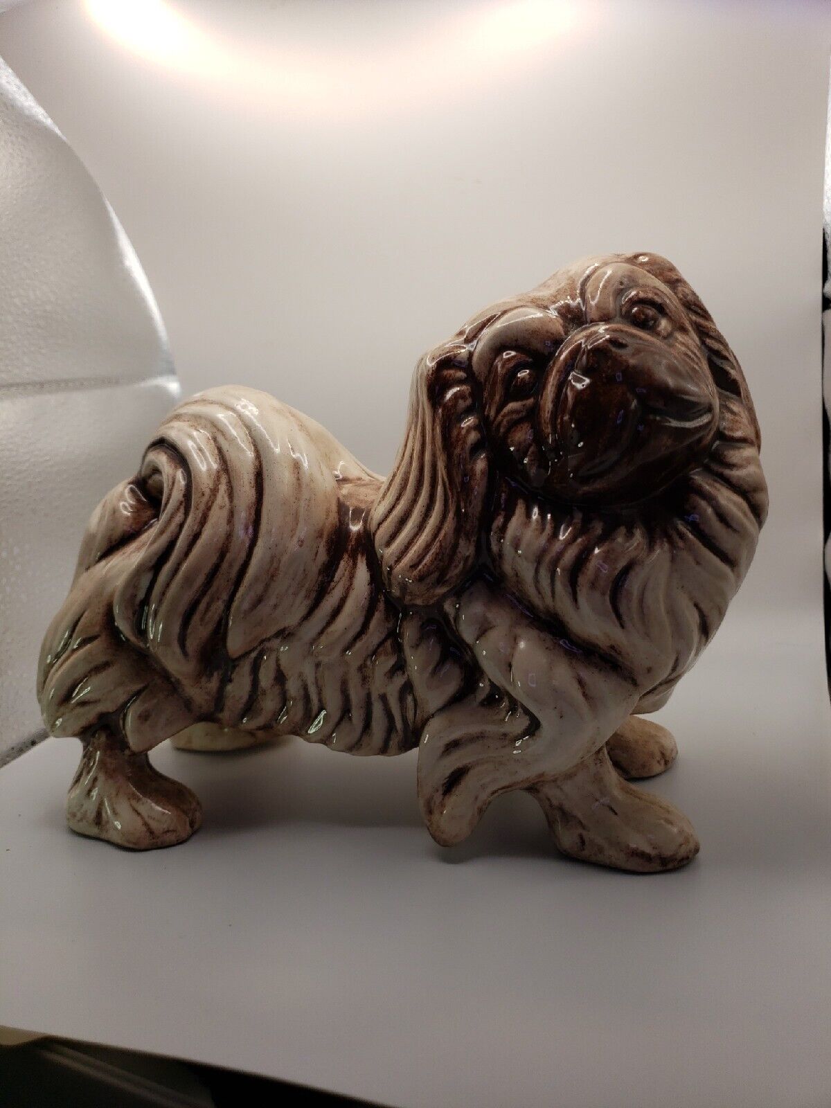 Porcelain Figurine of the Pekingese dog