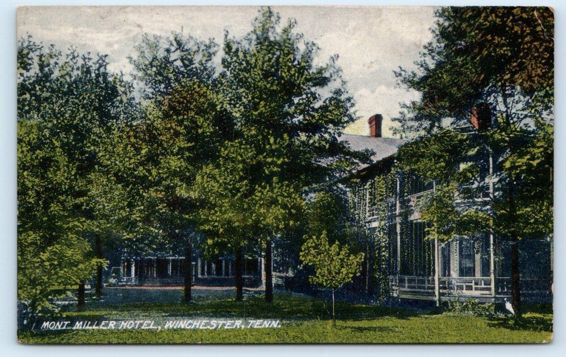 WINCHESTER, TN Tennessee ~ MONT MILLER HOTEL c1910s Franklin County Postcard