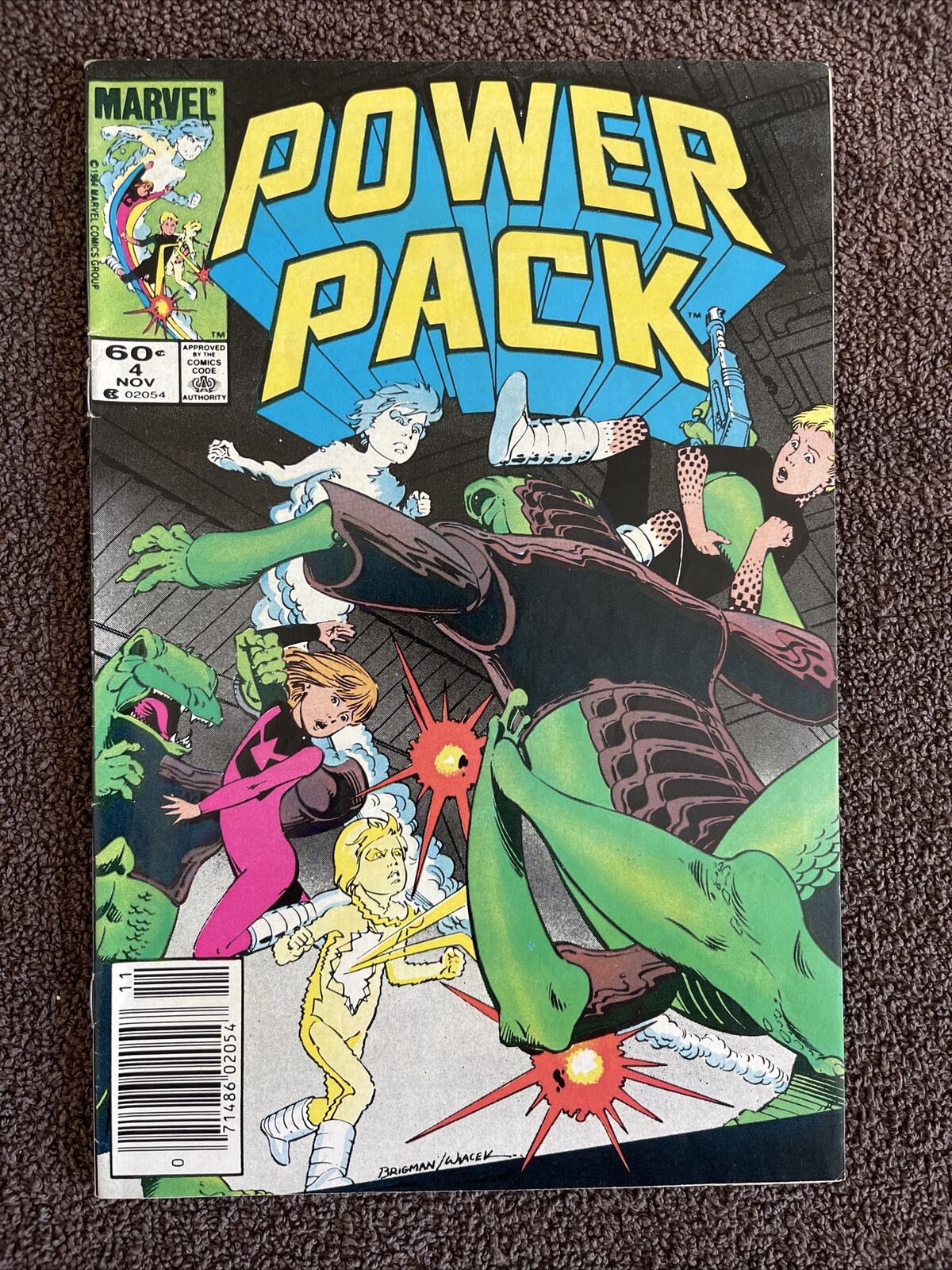 POWER PACK #4 (Marvel, 1984) 1st Byrel Whitemane ~ Newsstand