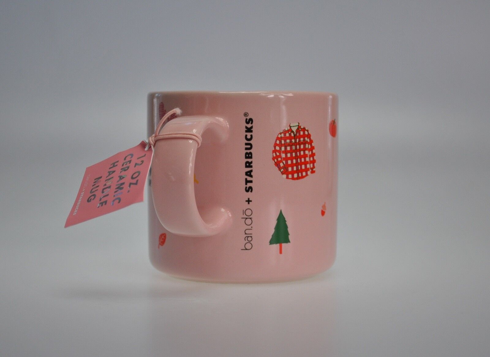 Starbucks Ban.do Coffee Tea Cup Mug 2018 Fall Pink 12oz Ceramic Barista NWT