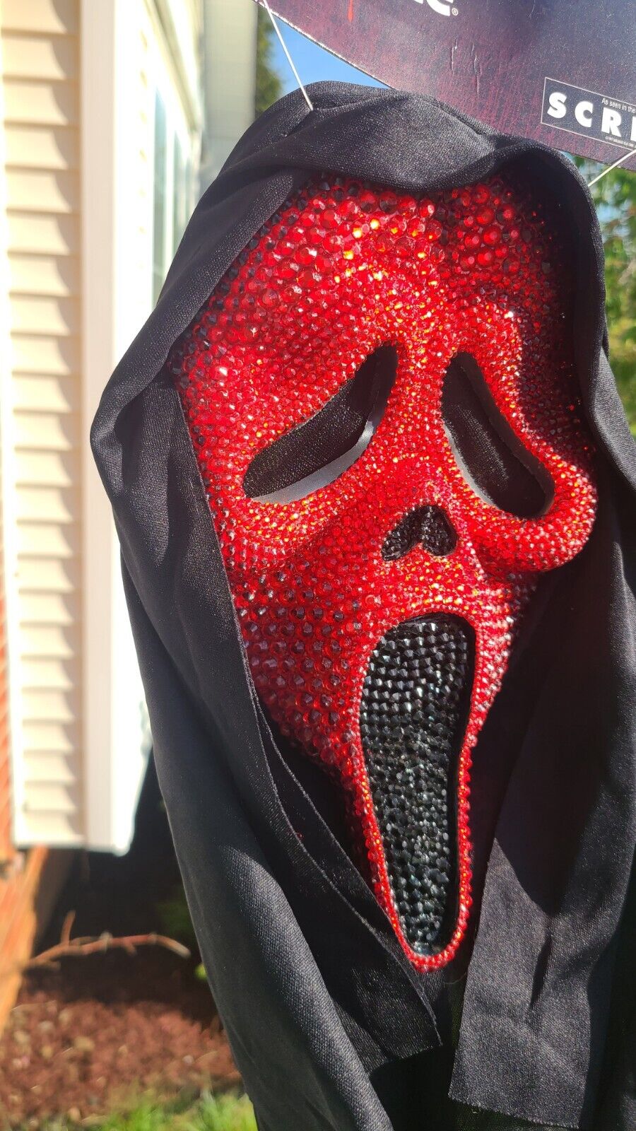 Ghost Face Scream Ghostface Glitter Red Death Sparkles Halloween or Cosplay Mask