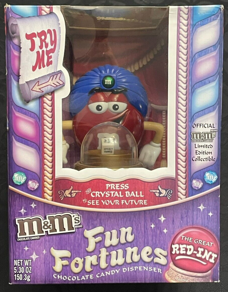 M&M\'s RED~INI Fun Fortune Candy Dispenser Limited Edition - Brand NEW ORIG. BOX