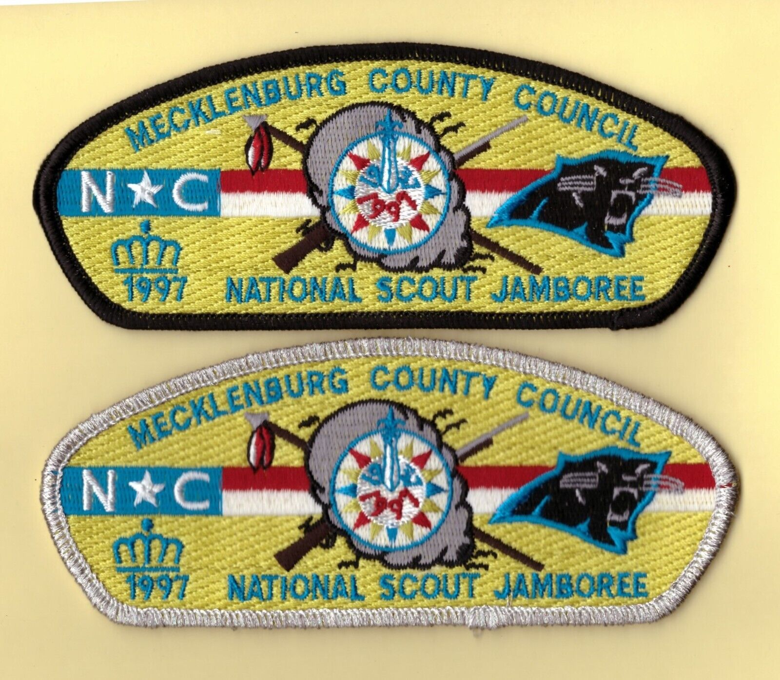 JSP  -  Mecklenburg County Council - Mint - Nat'l Jamboree 1997 -  NC - Set of 2