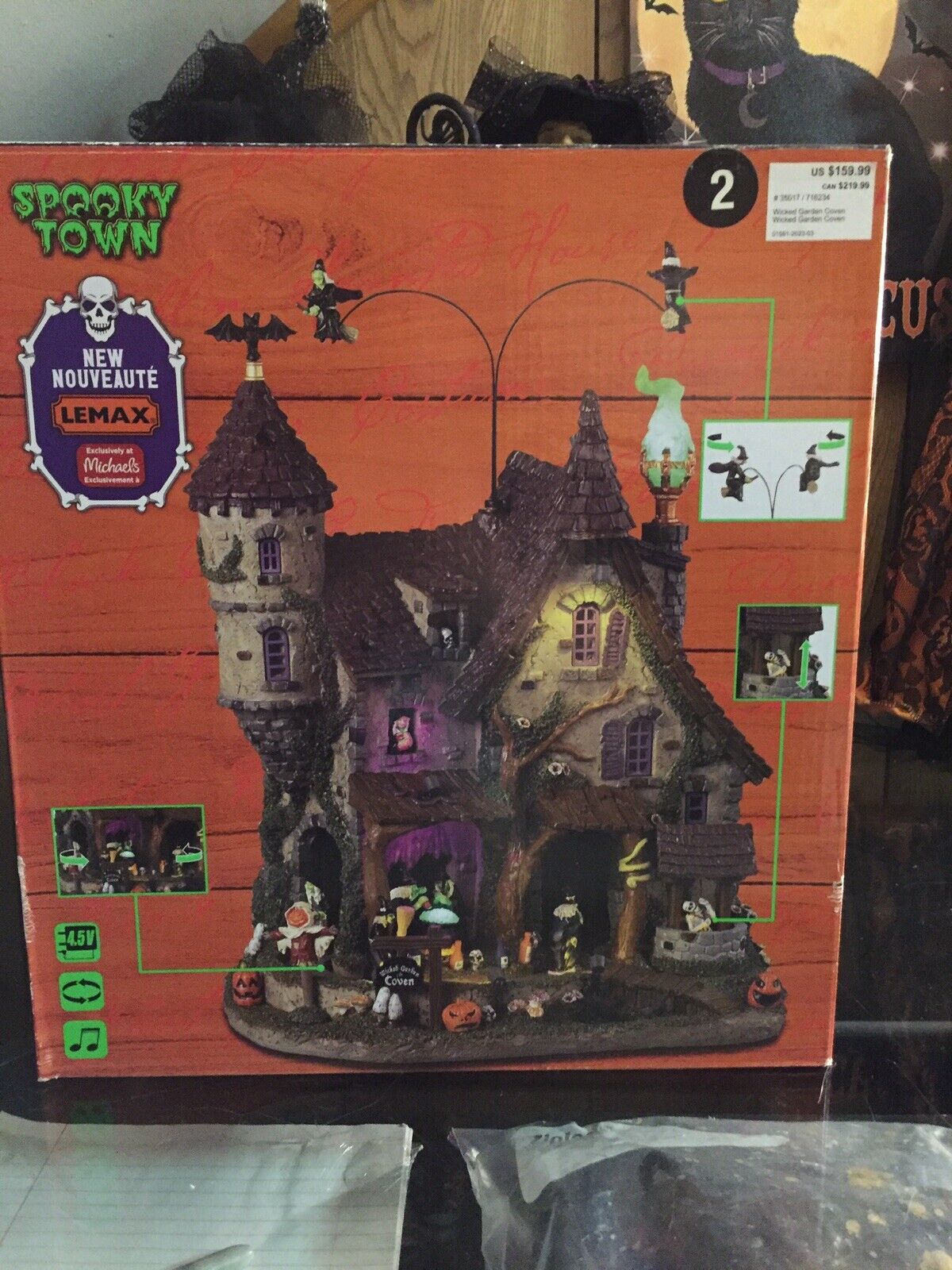 2023  New Lemax Spooky Town Wicked Garden Coven Exclusive Lights & Animation 🎃