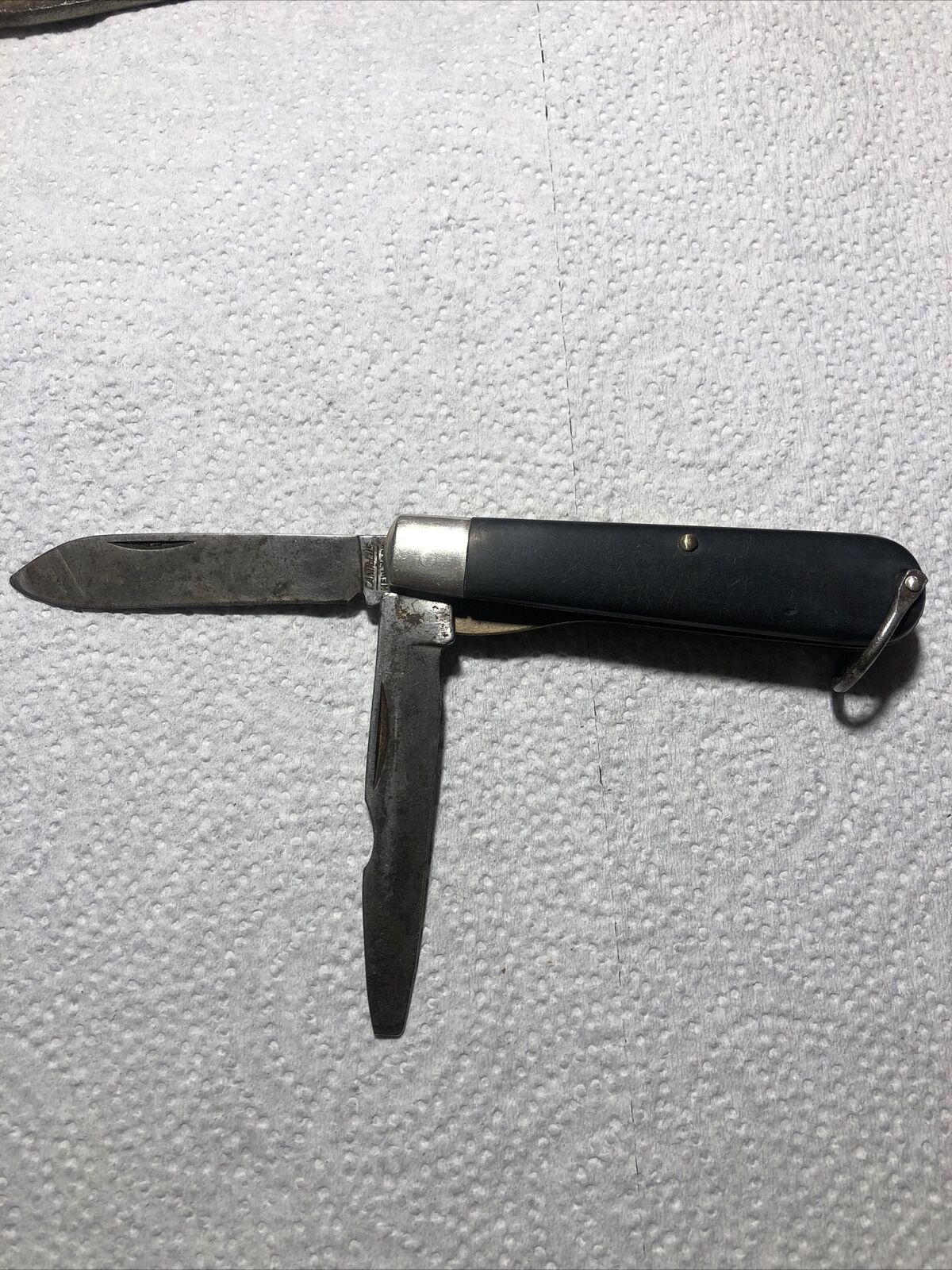 Vintage Military Pocket Knife 2 Blade CAMILLUS New York Electrician 