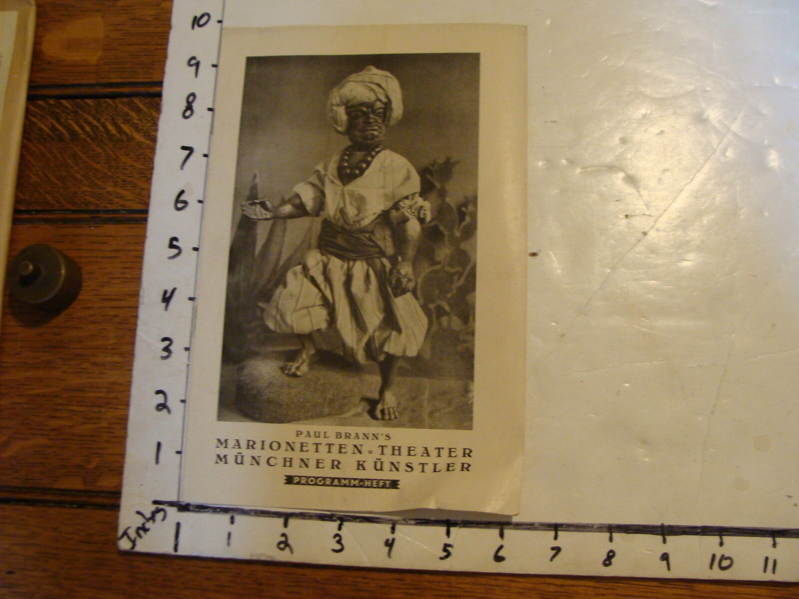 Vintage MARIONETTE Paper: 1920\'s PAUL BRANN\'S MARIONETTEN THEATRE program MUNICH