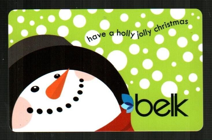 BELK Have a Holly Jolly Christmas, Snowman ( 2010 ) Gift Card ( $0 )