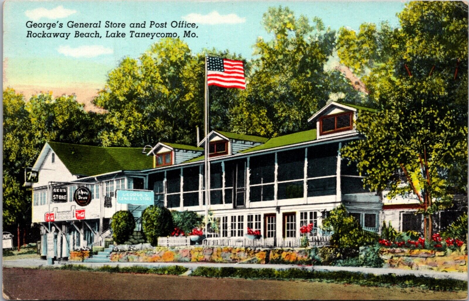 Linen PC George's General Store and Post Office Rockaway Beach Lake Taneycomo