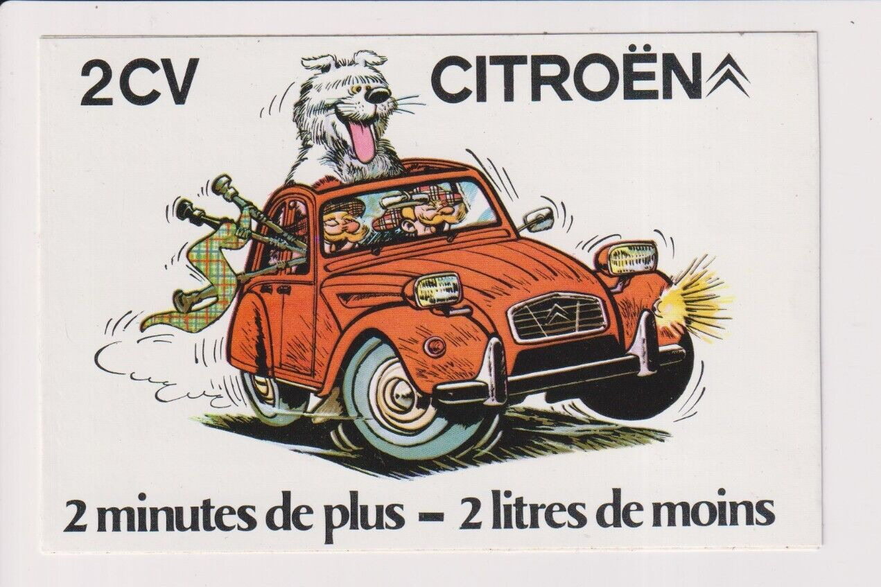 Old Vintage Sticker Citroën 2CV