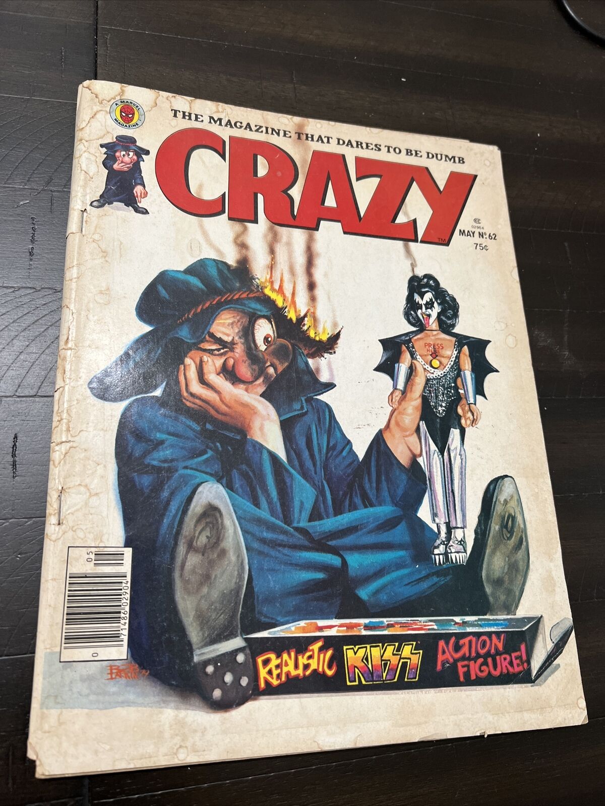 CRAZY Magazine #62 Marvel KISS Gene Simmons May 1980 STAN LEE 62