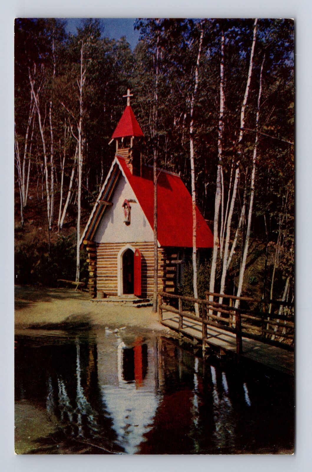 North Pole NY-New York, Santa\'s Chapel, Antique Vintage Souvenir Postcard