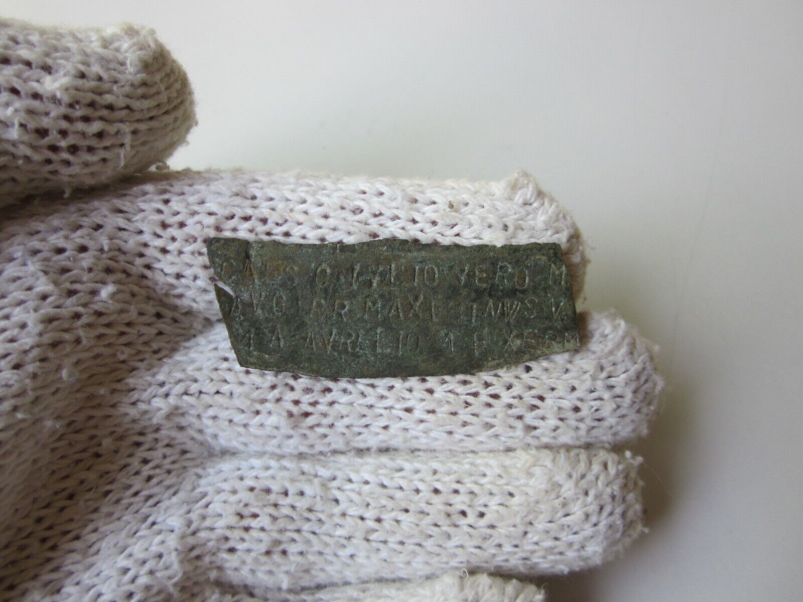 ancient Roman  bronze  MILITARY DIPLOMA I - II AD / part. Uncleaned.
