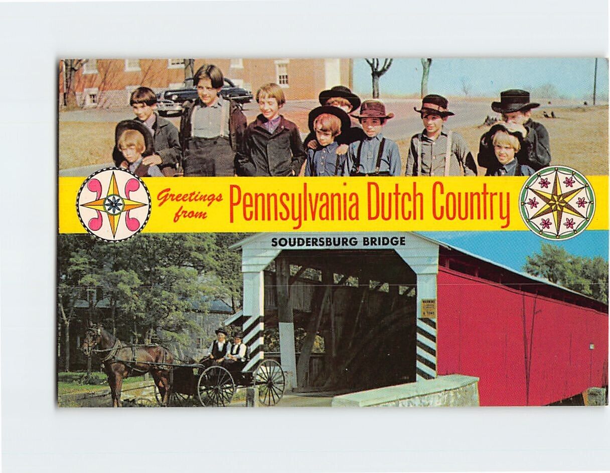Postcard Greetings from Pennsylvania Dutch Country, Pennsylvania