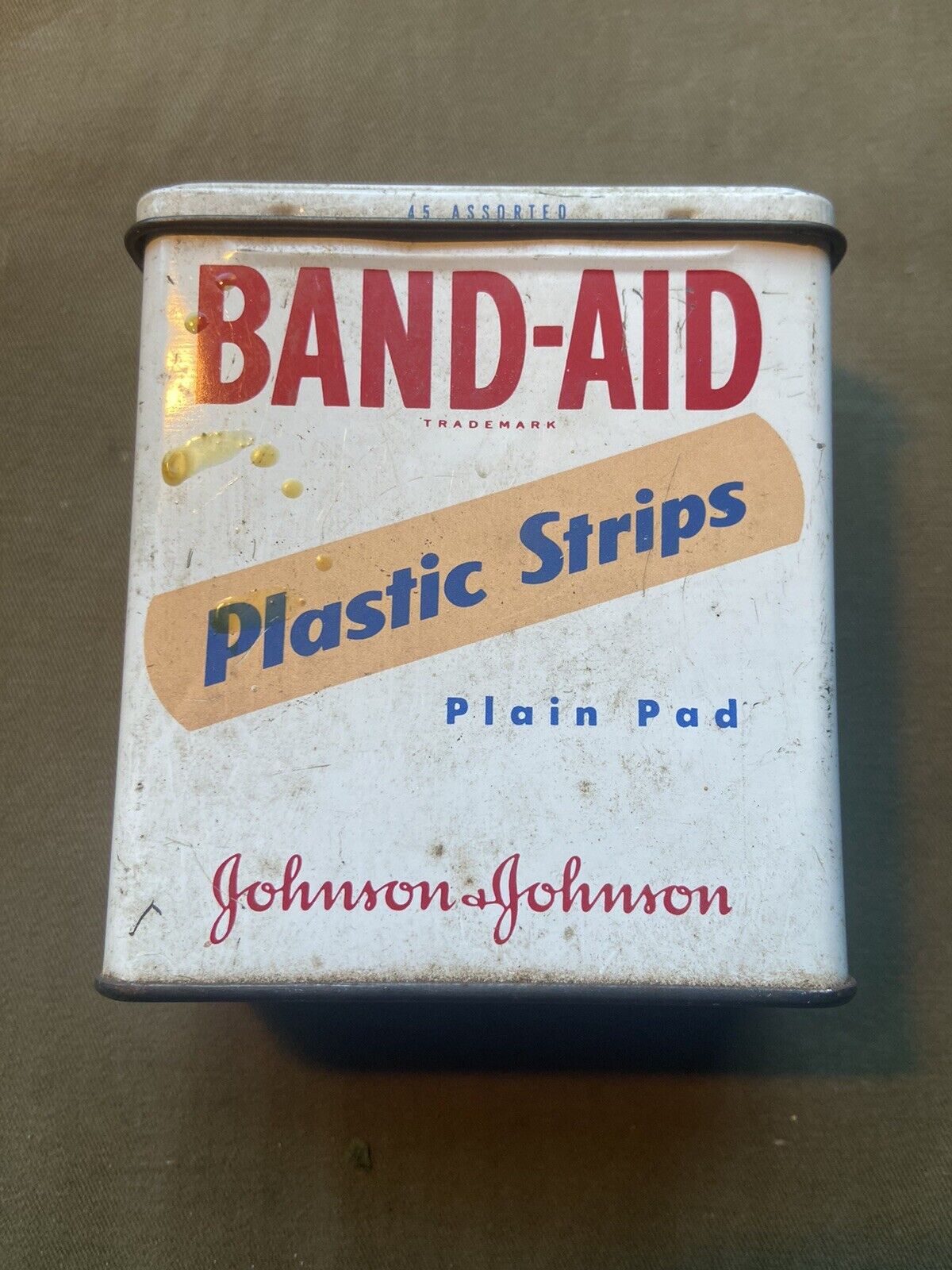 Vintage Metal Band-Aid Box