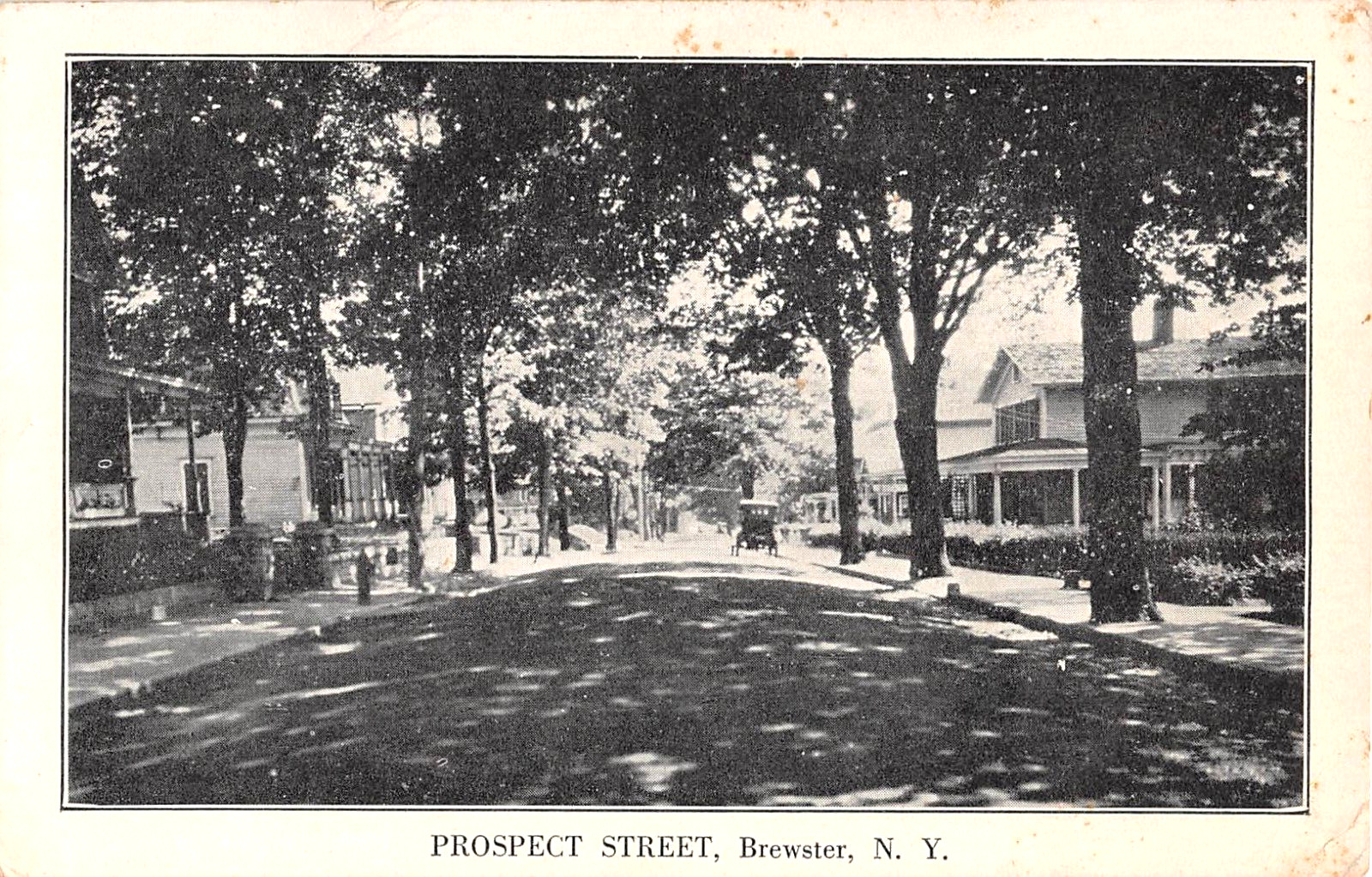 c.1915 Homes Prospect St. Brewster NY post card Putnam county