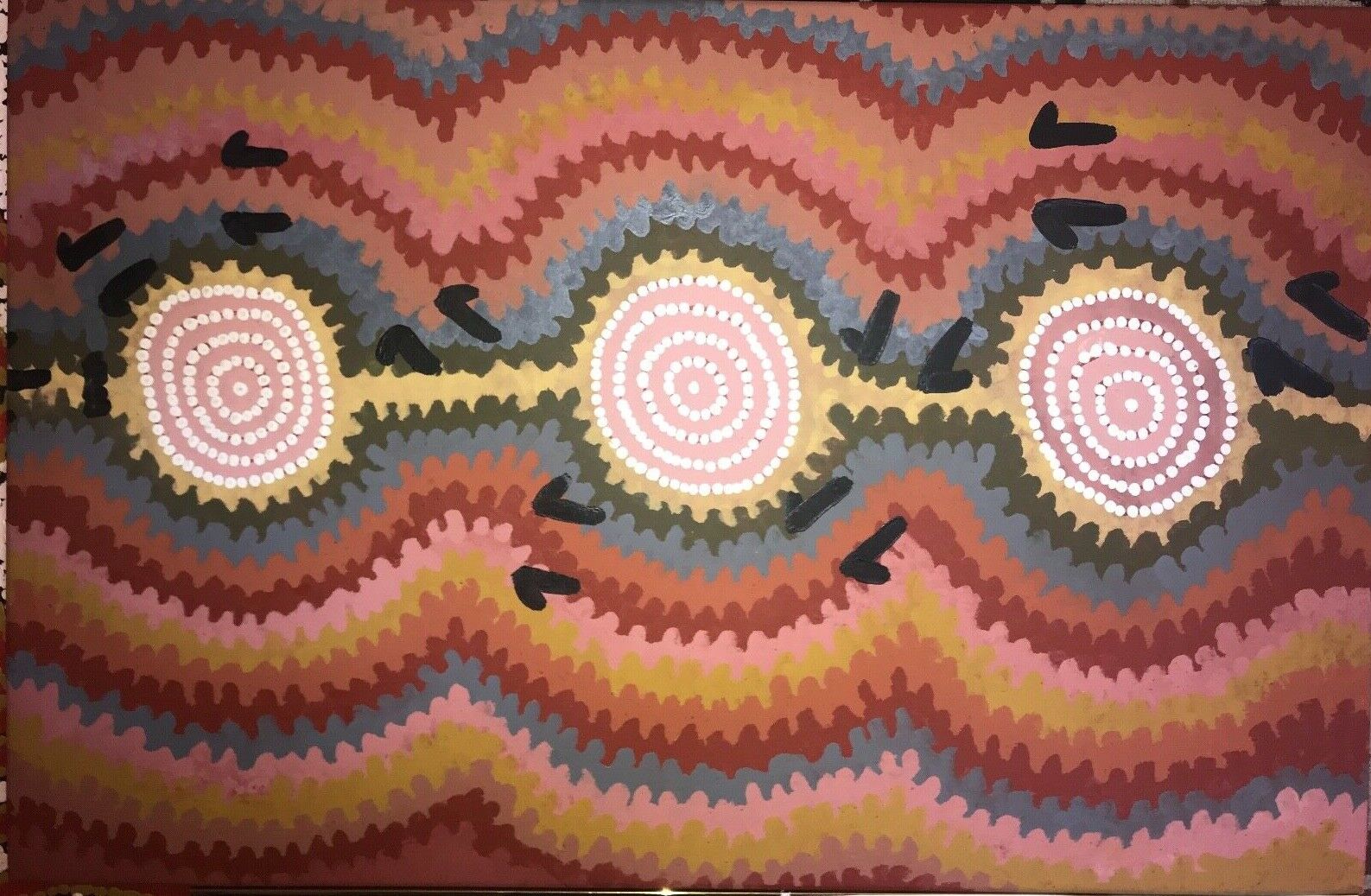 Early Papunya Tula Artist Charlie Egalie Tjapaltjarri Aboriginal Art 