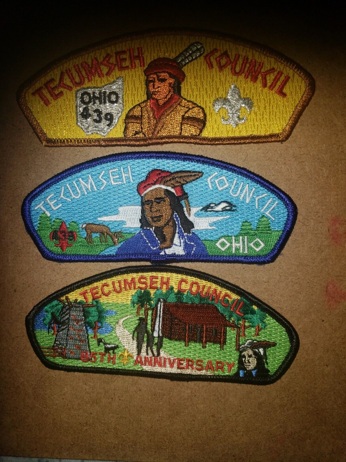 TECUMSEH COUNCIL OHIO (3 DIFFERENT ISSUES)